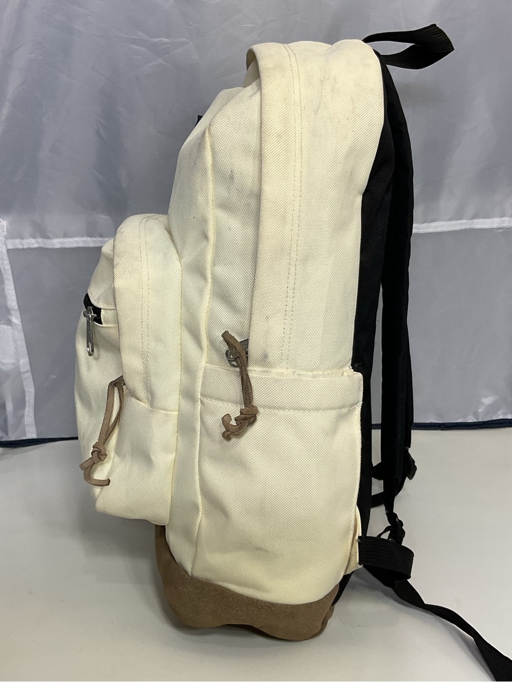 JanSport Backpack Cool Student Right Pack Coconut/Suede 17” School Backpack - Picture 7 of 16